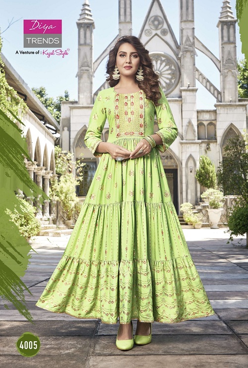 Kajal Groom 4 Fancy Wear Designer Anarkali Kurti Collection